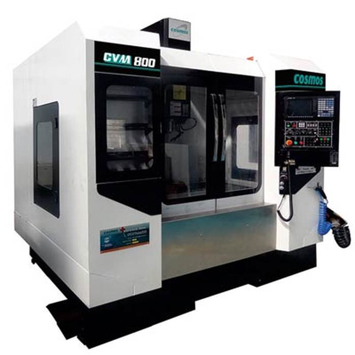 COSMOS CVM 800 vertical machining centre on the MEX Engineering shop floor